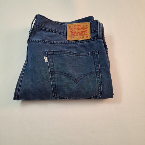 Men's Levi’s 514 Thrashed Sun Faded Pants Vintage Cotton Canvas Patched Distress - Picture 2 of 16